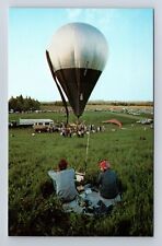 Presque Isle ME-Maine, Lift Off Crossing Helium Filled Ballon Vintage Postcard picture