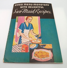 Vintage 1932 Sun-Maid Raisins Recipes Book Booklet Advertising picture