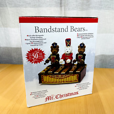 MR. CHRISTMAS Bandstand Bears Musical Animated Xylophone Vintage Classic Holiday picture