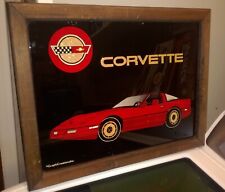 Vintage Corvette Glitter Glass GraphiCreations Wood Framed Picture carnival fair picture