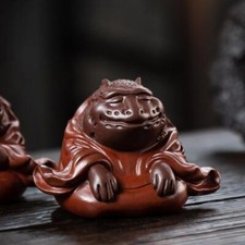 China Yixing Zisha Pottery Purple Clay Supernatural Being Golden Toad Tea Pet 2 picture