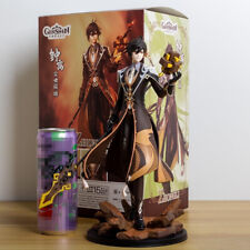 Hot Genshin Impact Figure with Box Zhongli Anime GK Statue GAME Model Gift picture