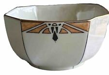 Beautiful Old Vintage Limoges B & C France Gold  Rim Art Deco Design Bowl picture
