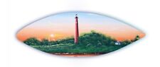 Jupiter Florida Inlet Lighthouse Surfboard Wall Art Hand painted handcrafted picture