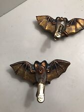 Old World Christmas Clip On Bat Glass Ornaments Halloween 4.25