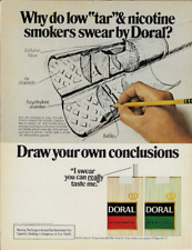 1972 DORAL Filter Menthol Cigarette Tobacco Smoking Vintage Print Ad Advertising picture