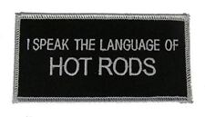 I SPEAK THE LANGUAGE OF HOT RODS PATCH CLASSIC CAR V8 ENGINE ENTHUSIAST picture