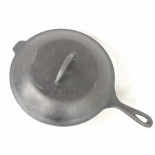 Vintage Lodge Cast Iron Deep Skillet 8 And Lid 10 picture