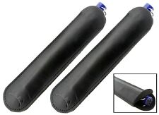 2 PCS Premium Top Grain Genuine Leather Pen Sleeve/Slip/Case, 2 Black Cases picture