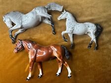 Breyer Horse Model #32 King Fighting Stallion Glossy Grey Appaloosa + Two Others picture