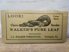 Walker Tobacco Pure Leaf Chew Smoke Covington Kentucky 1936 Advertising Notepad  picture