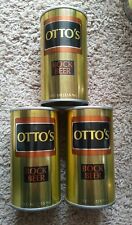 3 Otto' s Bock Beer 12 Oz Straight steel Cans Walter Brewing Eau Claire WI  picture