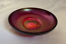 FENTON ART GLASS LIMITED RUBY STRETCH SHALLOW CUPPED 8” BOWL #638 1924-1928 picture