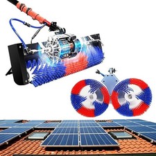 Photovoltaic Panel Cleaning Kit-Rotary&Roller Brush Heads,24ft Water Fed Pole picture