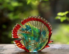 Colored Handmade Glass Fish Glass Ornaments Decoration Gift Set picture