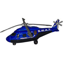 Helicopter Rescue S.W.A.T. Police Chopper Diecast Metal Rare Vintage Collectible picture