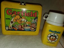 Garfield Vintage Plastic Lunch Box with Thermos 1978 READ  picture