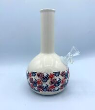 Ceramic Smoking Water Pipe Bong Glass Bowl Skulls Roses Design picture