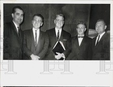 1963 Press Photo Senator Ed Price, colleagues during Florida legislative hearing picture