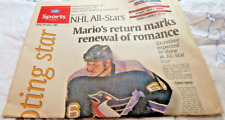 USA Today February 2, 2001 Sports Sections Mario Lemieux Returns To Penguins picture
