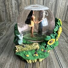 Disney Pocahontas John Smith Musical Rotating Snow Globe Colors Of The Wind READ picture