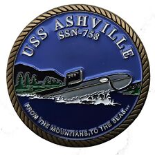 US NAVY USS ASHVILLE SSN 758 COMMEMORATIVE CHALLENGE COIN 193 picture