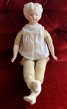 SALE Vintage Collectable Art Doll, Bisque Porcelain & Fabric - 1986 picture