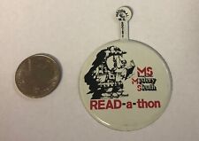 MS National Multiple Sclerosis Society Mystery Sleuth Read-A-Thon Tab Button Pin picture