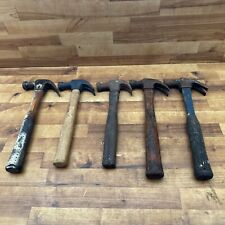 Vintage 5 Pc. Curved Claw Hammer Lot Set picture
