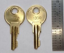 Vintage Bauer #1390 Set of Two Brass Keys picture