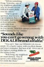 1983 Print Ad of Dekalb Pfizer Genetics Alfalfa Seed picture