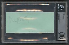 May Whitty d1948 signed autograph 2x5 cut Actress in The Lady Vanishes BAS Slab picture