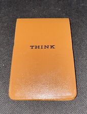 Vtg IBM Think Notepad Thinkpad Pocket Paper Pad Notebook w Paper 1960s picture