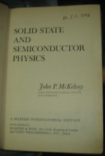 SOLID STATE AND SEMICONDUCTOR PHYSICS  BY JOHN P. MCKELVEY PAGES 512 HC picture