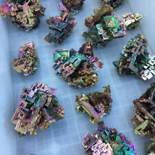 10Pcs/Lot Rainbow Aura Titanium Bismuth Quartz Crystal Specimen Gemstone Healing picture