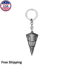 Star Wars Star Destroyer Ship Galactic Empire Disney Stainless Steel Keychain picture