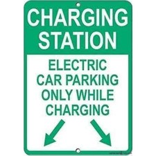 New for Electric Car Charging Stations Tin Metal Signs Home Décor 8x12 picture