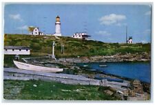 1954 Two Lights Lighthouse Cape Elizabeth Coast Guard Station Maine ME Postcard picture