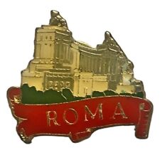 Vintage Roma Italy Scenic Travel Souvenir Pin picture