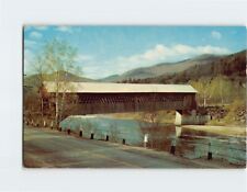 Postcard Covered Bridge Pemigewasset River Woodstock White Mountains NH USA picture