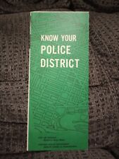 Rare 1971 Know Your Police District Brochure Chicago Police Department  picture