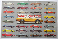 Automobile Quarterly CORVETTE EVOLUTION 1953 - 1986 C1 - C4 Poster RARE VERSION picture