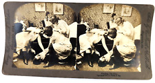 Vintage Stereograph Stereo View Stereoscope Card 1897, Find the Man, Racy picture