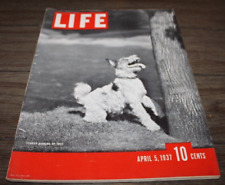 Vtg Life Magazine APRIL 5, 1937 Terrier Barking Up Tree GREAT ADS picture