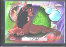 2026 Topps Chrome Disney Scar #163 Purple & Light Green Shimmer Refractor /175 picture
