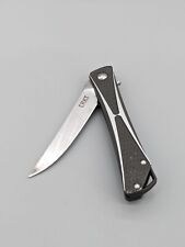 Crossbones CRKT 7530 Pocketknife Park Design Two Tone Silver Liner Lock Knife picture