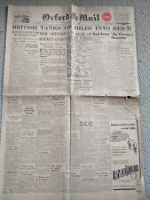 Antique Oxford Mail Newspaper April 2, 1945 WWII World War Two picture