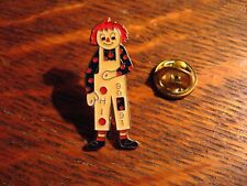 Raggedy Andy Doll Lapel Pin - Vintage 1990 1991 Ohio USA American State Hat Pin picture