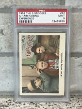 1959 Fleer The 3 Three Stooges #42 A Hair Raising Experience, PSA 9 MINT picture