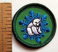 Girl Scout Junior CLIMATE CHANGE BADGE Council Own Polar Bear Global Warm Patch picture